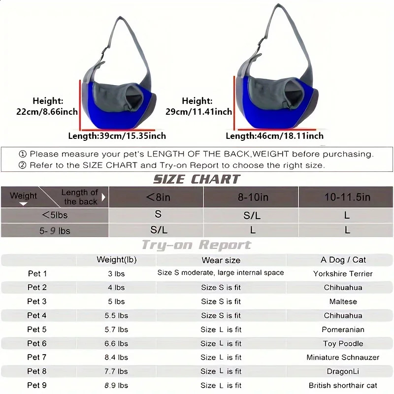 1Pc Dog out backpackDog Sling Breathable Mesh Travel Crossbody Bag For Puppy Cat Hiking Camping 250206