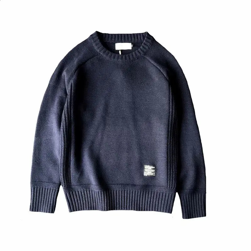 High quality spring autumn casual pull-out Hombre mens fashion sweater warm solid long sleeved mens O-neck top 240829