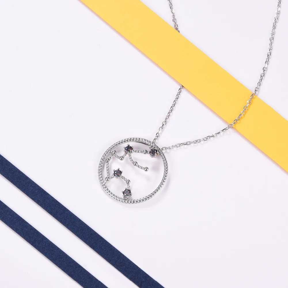 ChainsPro 925 sterling silver zodiac pendant for birthdays zodiac jewelry for girls daily gift necklace for women P640 W240828