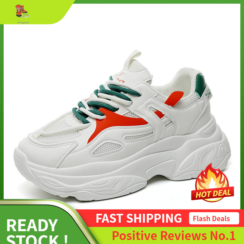 Ddmysports K New Minimalist Women S Autumn Korean Version Breathable And Height Increasing Thick Soled Dad Casual Shoes OUTDOOR
