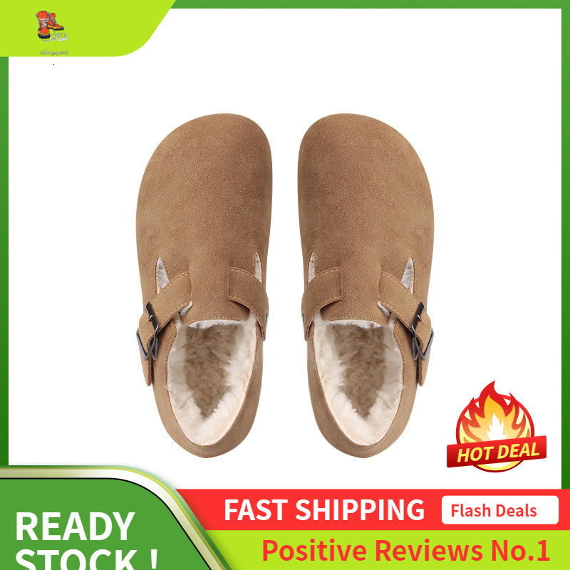 Ddmysports Grape Mom S Same Style One Foot On With Winter Fleece Insulation Boken Genuine Leather Hairy Cotton Shoes OUTDOOR