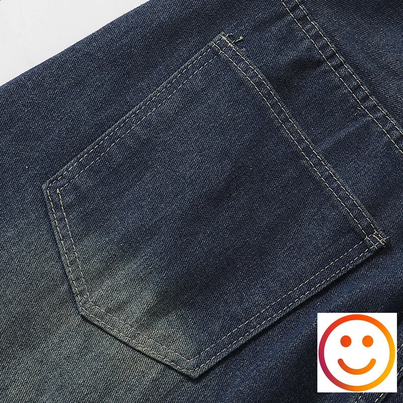 Frayed Trace TieDye Blue VPocket Denim Shorts Straight Loose Shortpant Men Women 240826Z