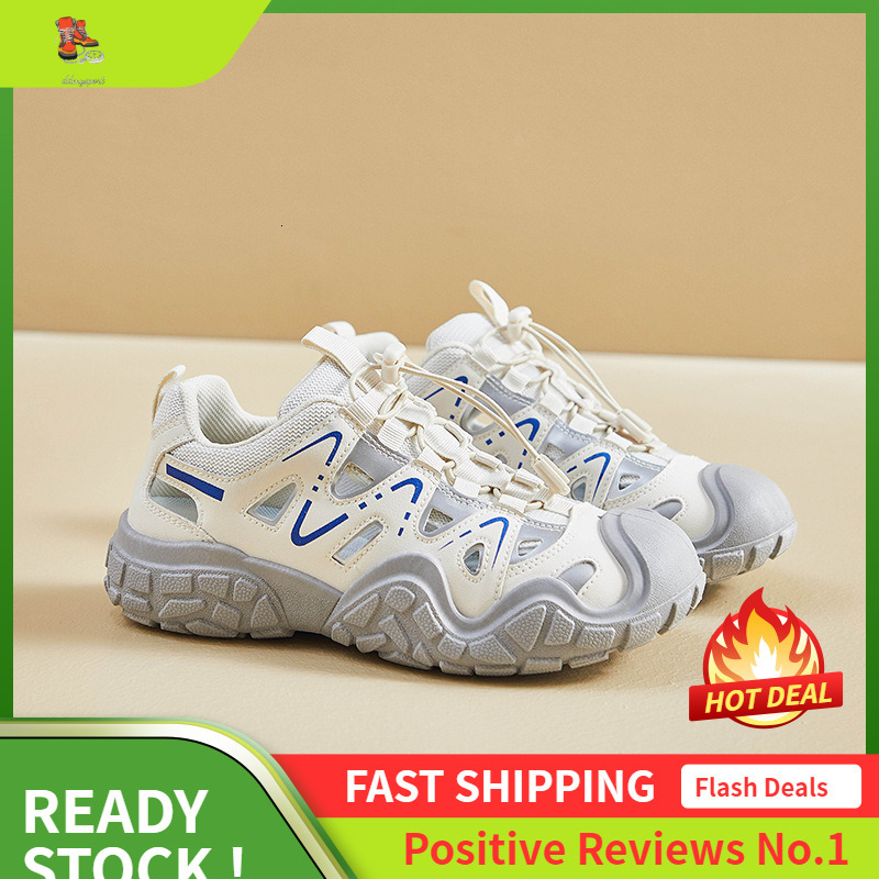 Ddmysports Instagram Korean New Dad Shoes Female Summer Student Running Sports Leisure Ollow Breathable Street Shoot OUTDOOR