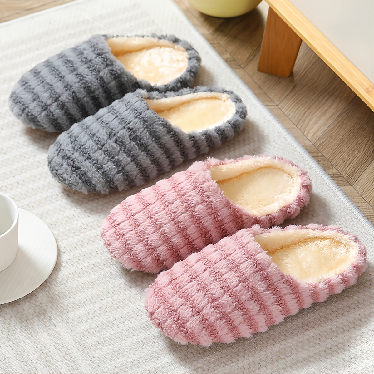 Cozy Womens Fluffy Slippers - Ultra Soft, Comfortable, Warm, and Breathable Indoor Shoes for Cold Winter Days - Perfect for Lounging Around the House