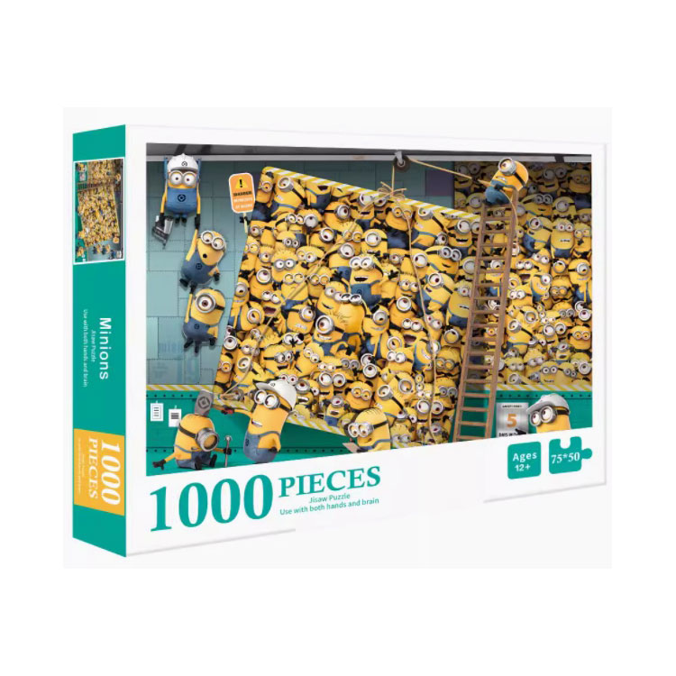 Adult & Child Friendly 1000-Piece Puzzle - Relaxing Pattern Design with Personalized BoxAdjustable Cardboard Leather Case for Various Items - Custom D