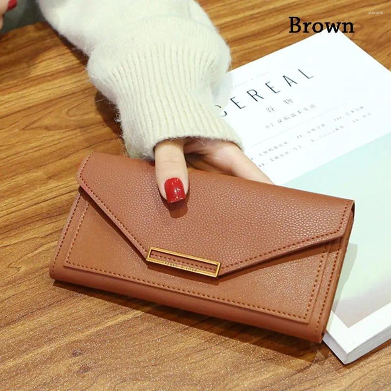 Wallet PU Leather For Women - Hot Long Hasp Clutch With Phone Pocket, Money Bag Purse - Pocket,