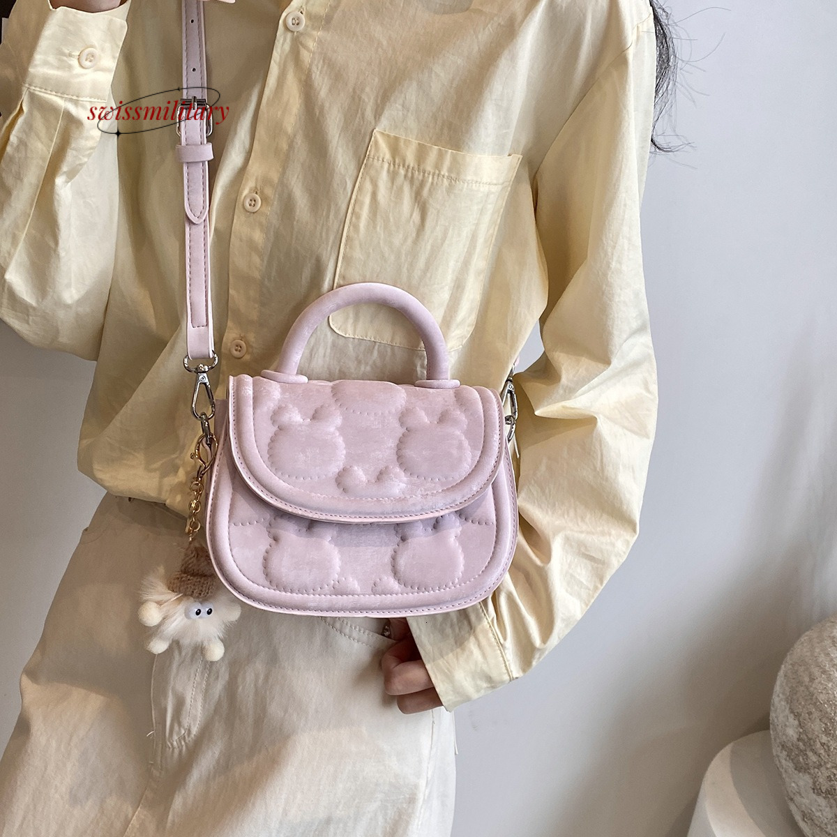 Swissmilitary High quality texture small versatile for women, spring and summer new style, popular crossbody bag, internet celebrity, niche handbag, s