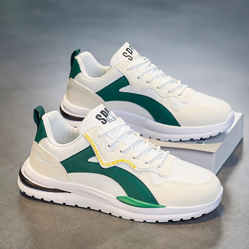 Men's Trendy Colour Block Chunky Shoes, Comfy Non Slip Durable Soft Sole Sneakers For Men's Outdoor Activities