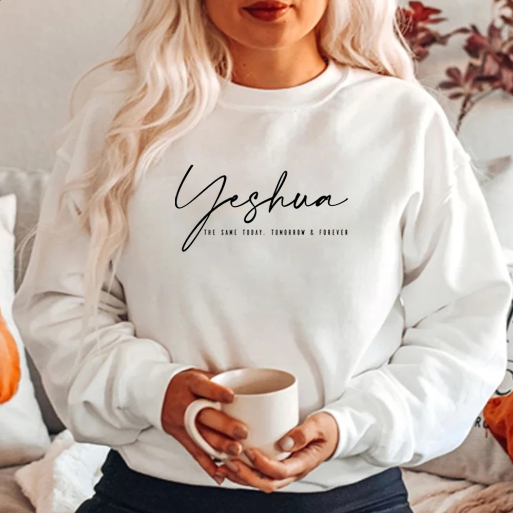 Yeshua Sportswear Aesthetics Christian Shirt Jesus Womens Religious Faith Hoodie Gift Church Tshirt 240827