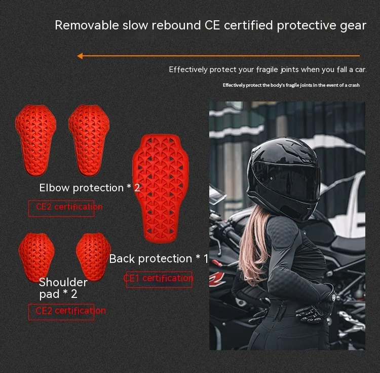 Women Summer Motorcycle Full Body Armor Jacket Lady Motorbike Riding Clothing Jackets Moto Motocross CE Level 2 Protective Gear 240829