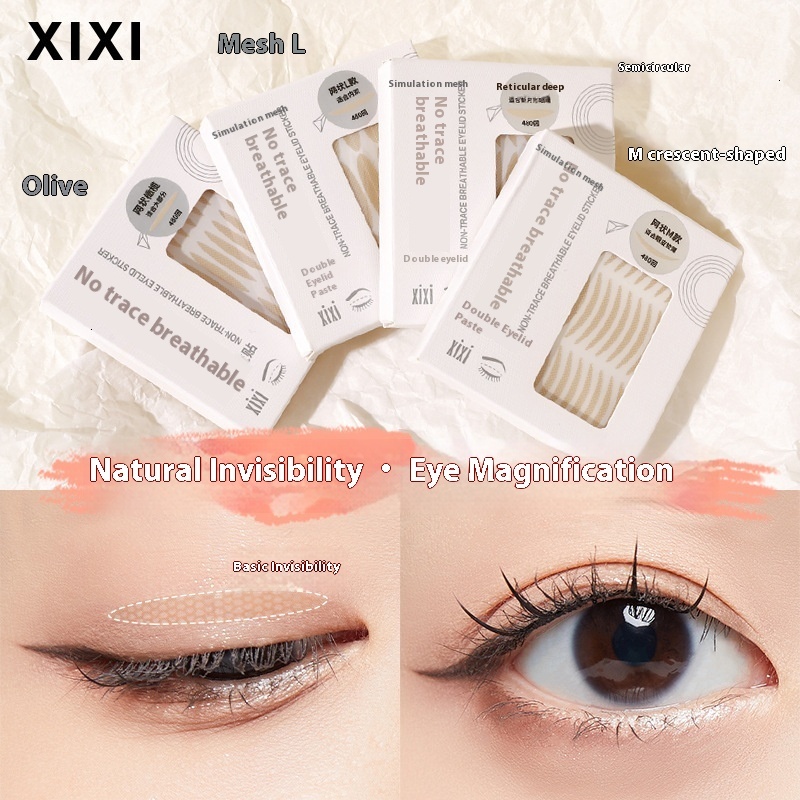Double Eyelid Enhancer with Xixi's Unseen Bubble Design - Non-irritating Adhesive Eye Patches