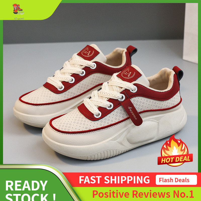 Ddmysports New White Women S Versatile Summer Breathable Height Increasing Thick Soled Fashionable Casual Shoes OUTDOOR