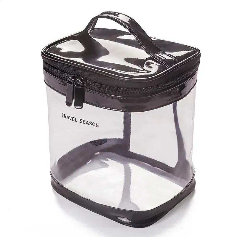 Transparent makeup bag portable travel toilet transparent waterproof storage household face wash 240829