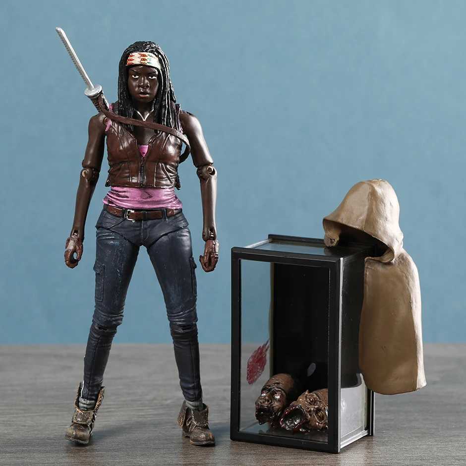 The Walking Dead Abraham Ford bungee jumping Walker Rick Grimes Governor Michionne collects action character toys and decorative models W240828
