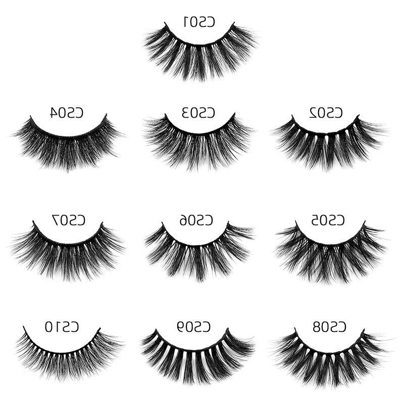 Mink Eyelashes Bulk Wholesale mix 10 styles Pack Natural Thick False Lashes Handmade Makeup Cotton stalk soft Lengthen Ewgga