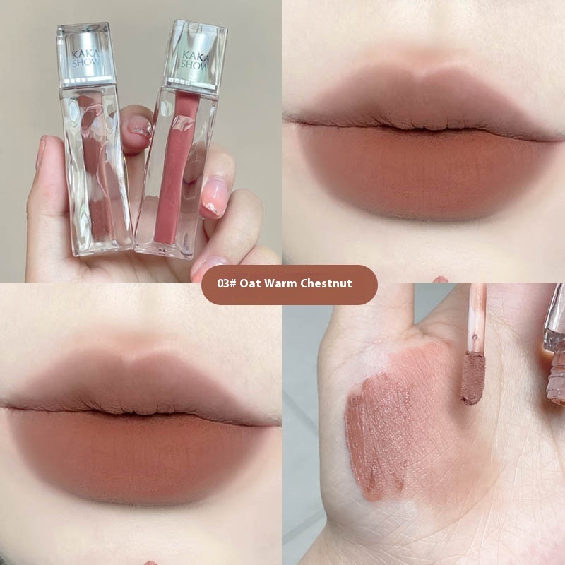 Affordable Kakashow Matte Mist Lipstick with Clear Sheen - Long-Lasting and Nourishing Formula