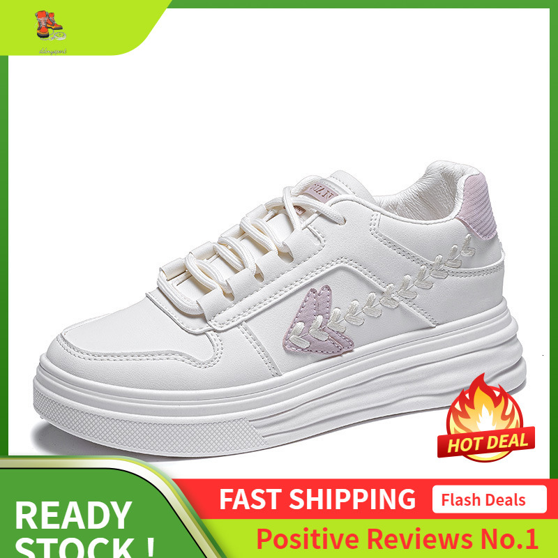 Ddmysports W Little White Autumn Trend New Thick Soled Sports Women S Flat Casual Shoes OUTDOOR