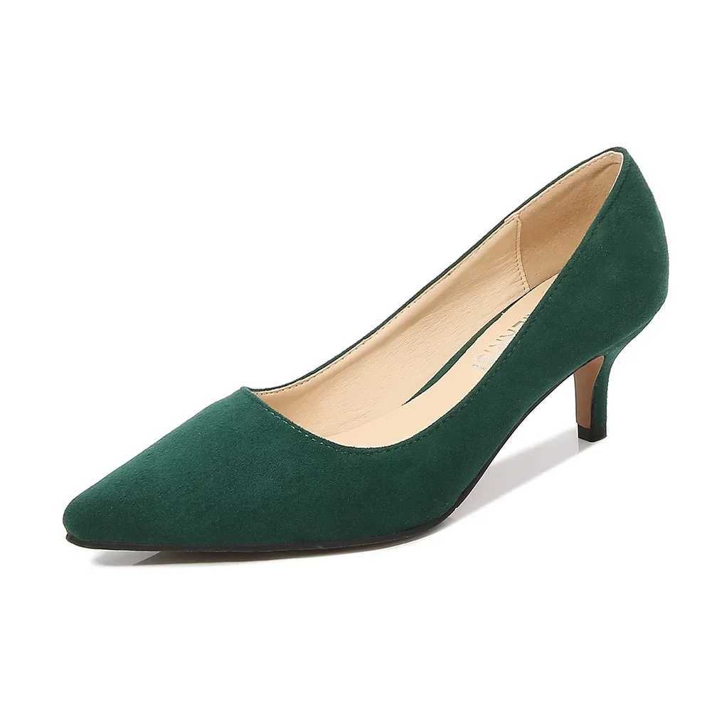 High Quality Classic high heels for women Pointed light and smooth single shoes Fi oversized shoes autumn womens slim high heels work shoes 35-45 T241