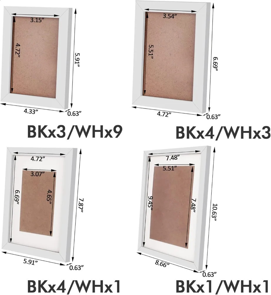 Pande 26 Pieces Picture Frames Set Collage Po Frames Wall Gallery Kit for Wall and HomeTwo in 8X10Five in 5X7 240829