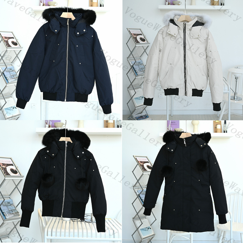 Designer Men women outdoor Winter Down Jacket leisure coats Thick windproof overcoat Waterproof proof puffer real wolf fur Top