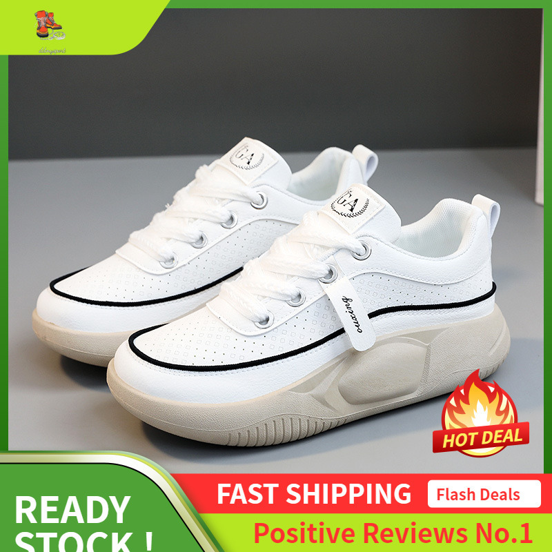 Ddmysports New White Women S Versatile Summer Breathable Height Increasing Thick Soled Fashionable Casual Shoes OUTDOOR