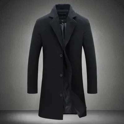 Mens thin windproof jacket winter warm windproof jacket Great Wall City jacket mens casual wool jacket 240829