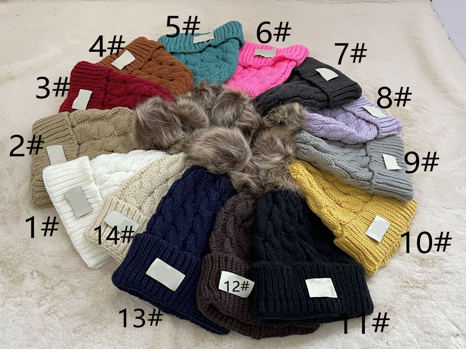 10pcs Winter Christmas woman Hats man Travel boy Fashion adult Beanies Skullies Chapeu Caps Cotton Ski cap girl pink hat keep warm ca ps black pink 14