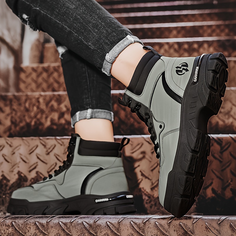 Men's Ankle Boots - Breathable, Comfortable, Non-slip, Waterproof, Lightweight Boots for Outdoor Walking, Hiking, Mountaineering - Perfect Autumn