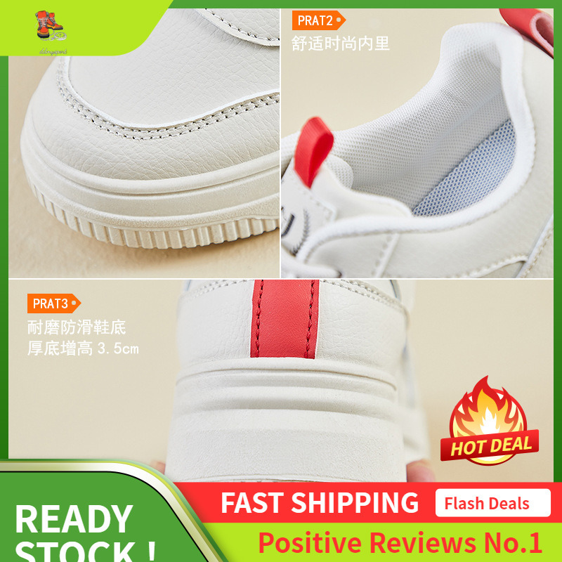Ddmysports Autumn White New Korean Version Ins Female Student Height Increasing Thick Soled Sports Board Casual Shoes WS OUTDOOR
