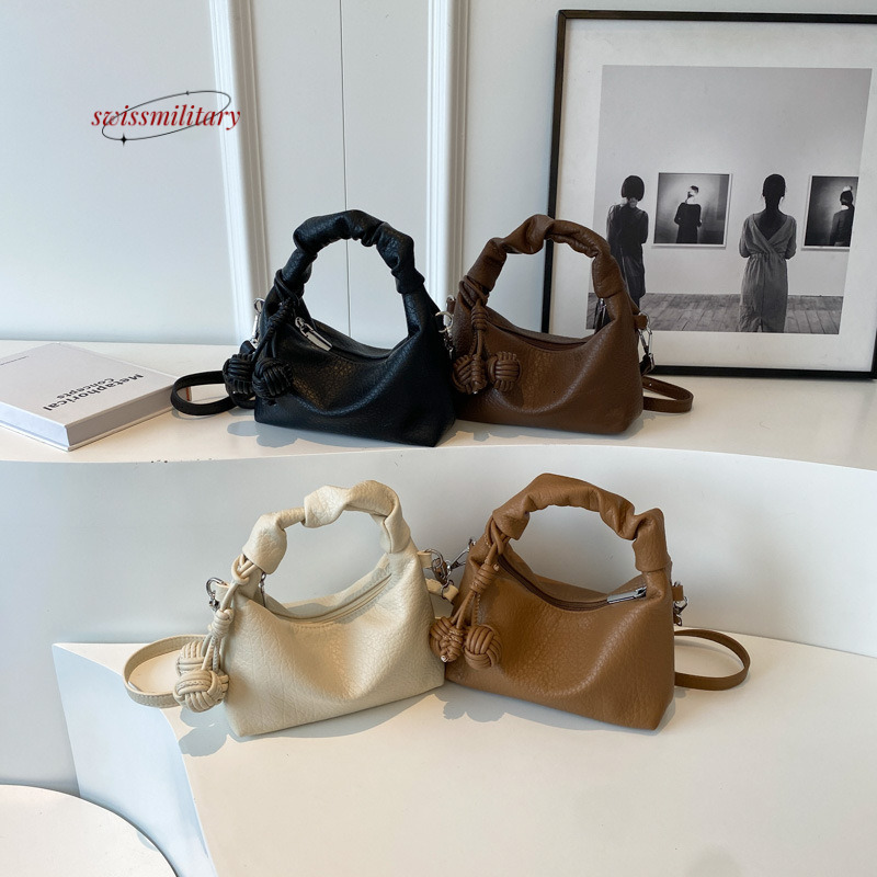 Swissmilitary This year's popular underarm for women in 2024, new niche fashion handbags, versatile single shoulder dumpling bags, crossbody bags