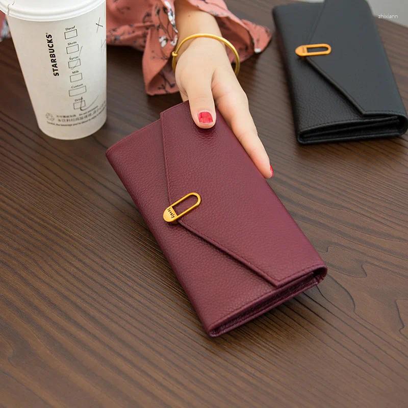 Long Hot Women's Wallet - Genuine Leather, Versatile, Thin Phone Case - Leather, Versatile,
