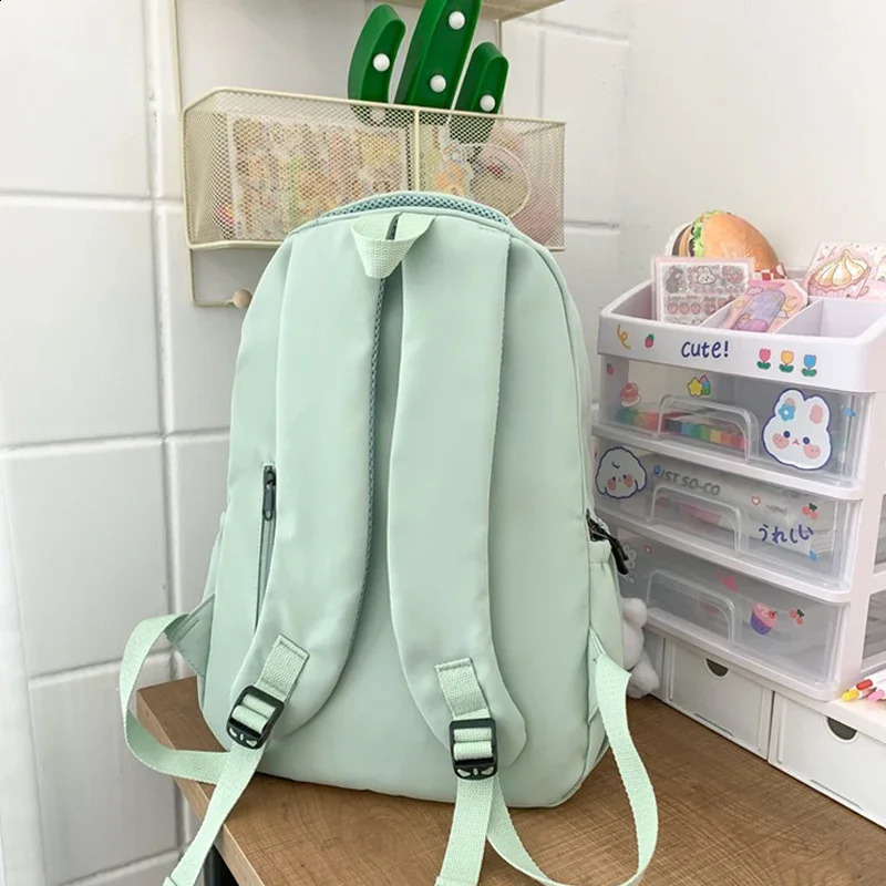 Female Fashion High Capacity Waterproof College Backpack Trendy Women Laptop School Bags Cute Girl Travel Book Bag Package Pack 240828