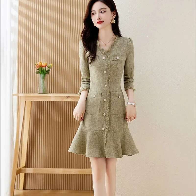 Black Women's Long Sleeve Dresses Spring Autumn Fashion New Female Dress Elegant Party On Promotion Chic One Pieces Korean 2025