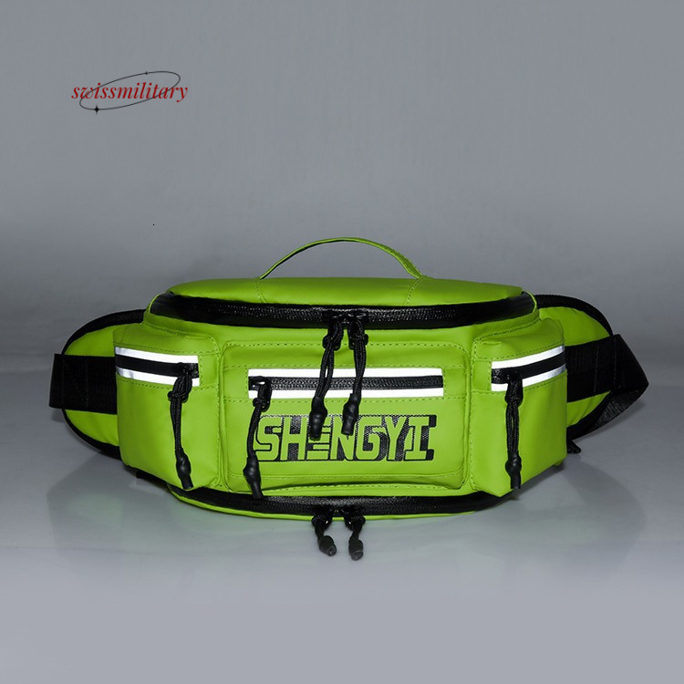 Swissmilitary Trendy waist night riding chest motorcycle equipment storage, crossbody knight bag, men's and women's sports waterproof backpa