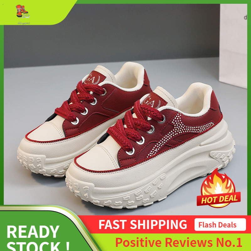 Ddmysports Q New White Women S Shoes Versatile Summer Breathable Height Increasing Thick Sole Fashion Casual OUTDOOR