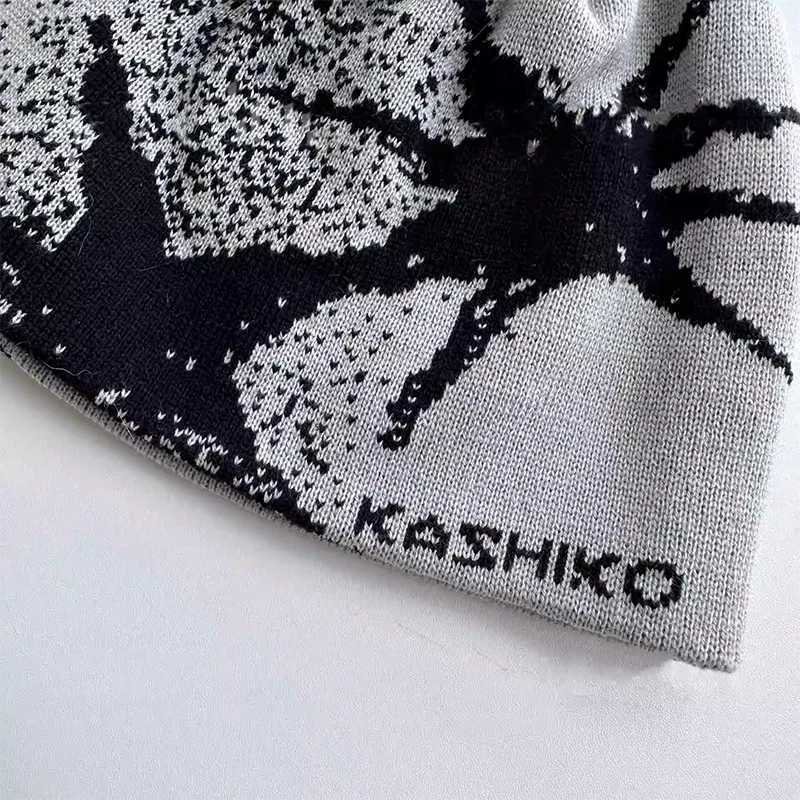 Wen Knit Hat Winter Beanie Kpop Y2k Accessories Hip Hop Warm Gothic Graphic Streetwear Spring Vintage Plover Korean Unisex X250212