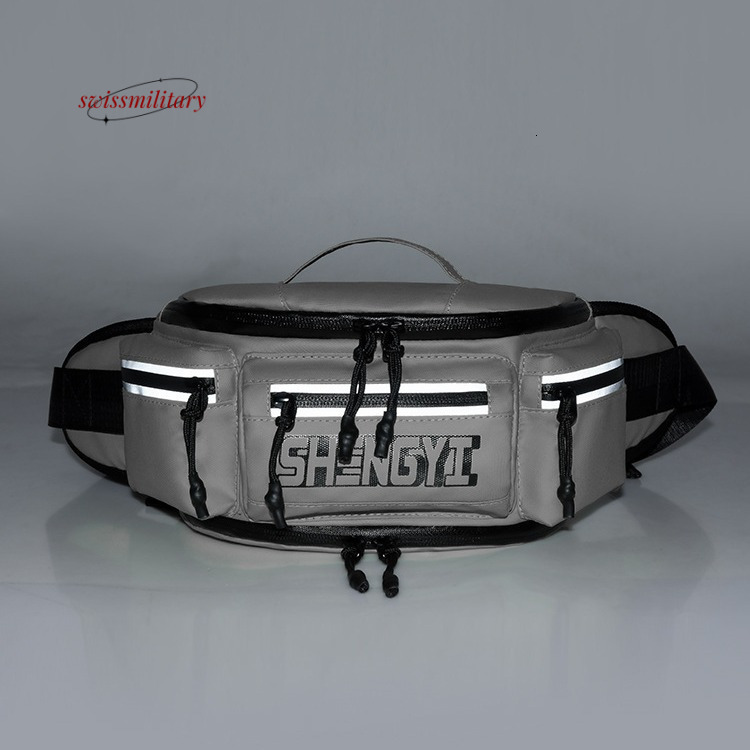 Swissmilitary Trendy waist night riding chest motorcycle equipment storage, crossbody knight bag, men's and women's sports waterproof backpa