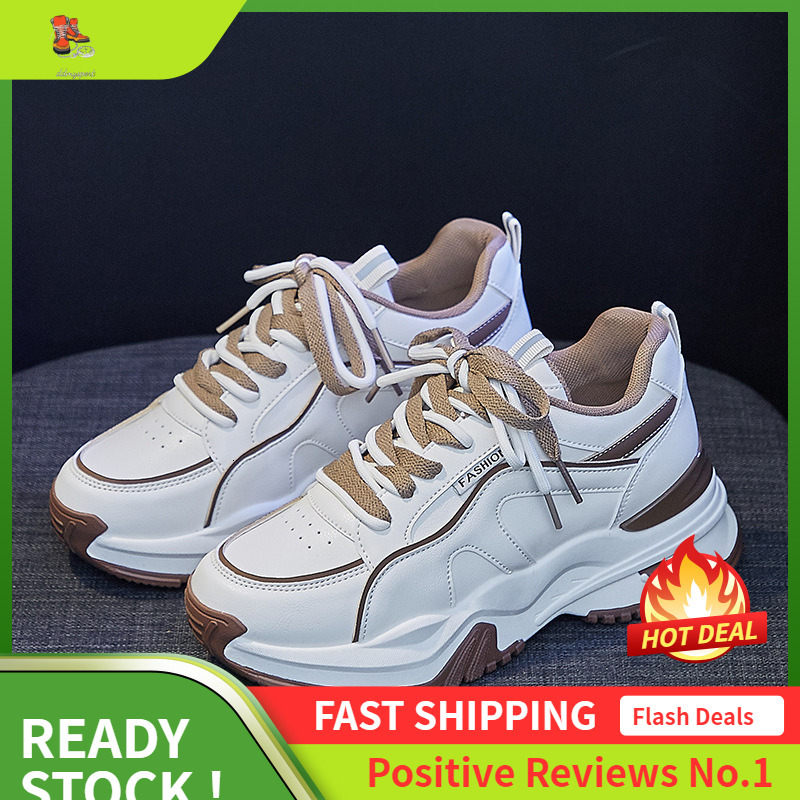 Ddmysports Korean Version Of Dad S For Women In Spring New Breathable Student Casual Instagram Thick Soled High Rise Sports Shoes A OUTDOOR