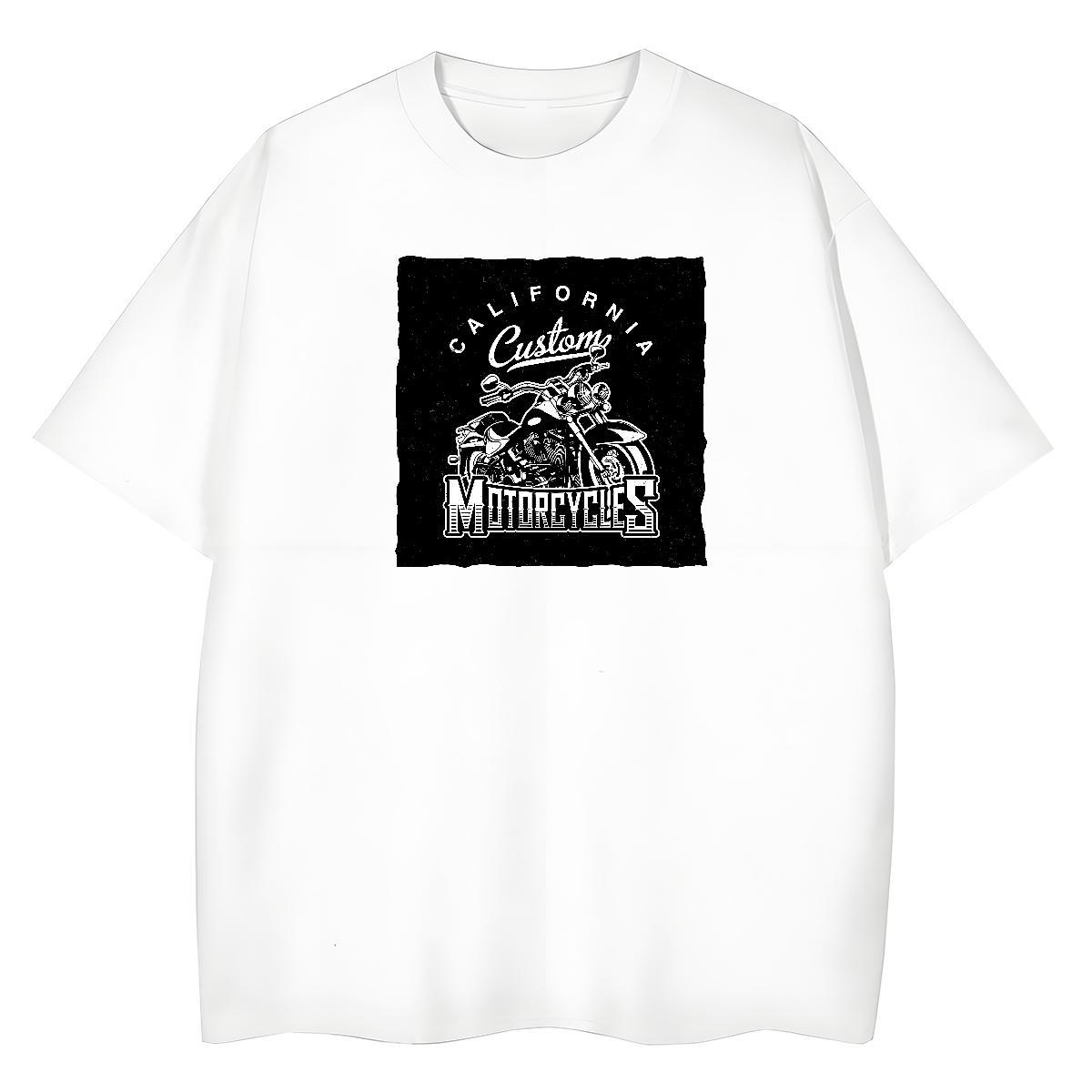 New Woman T Shirts 230g Pure Cotton Short Sleeve O-Neck Casual Beach Motorcycle Lady T shirt Unisex Black White Tee Shirt