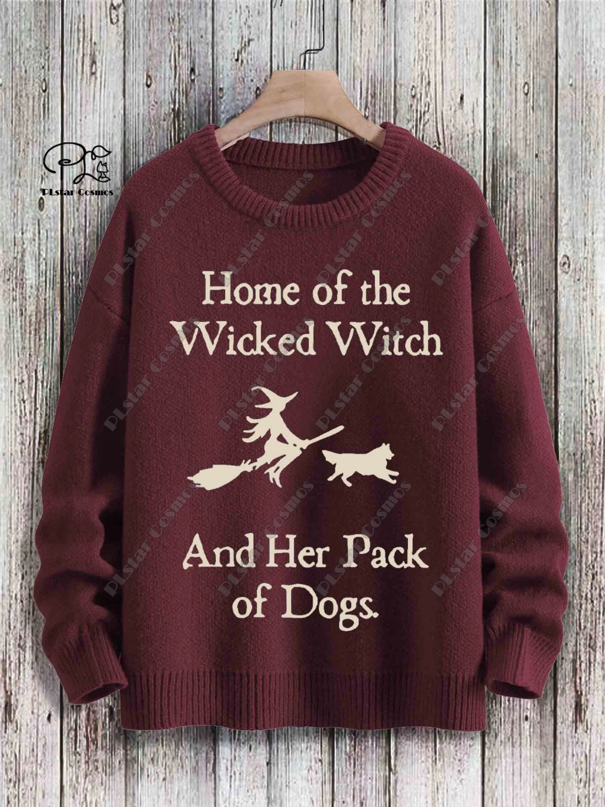 3D printing Halloween series ghost witch print pattern ugly sweater casual unisex winter sweater 240829