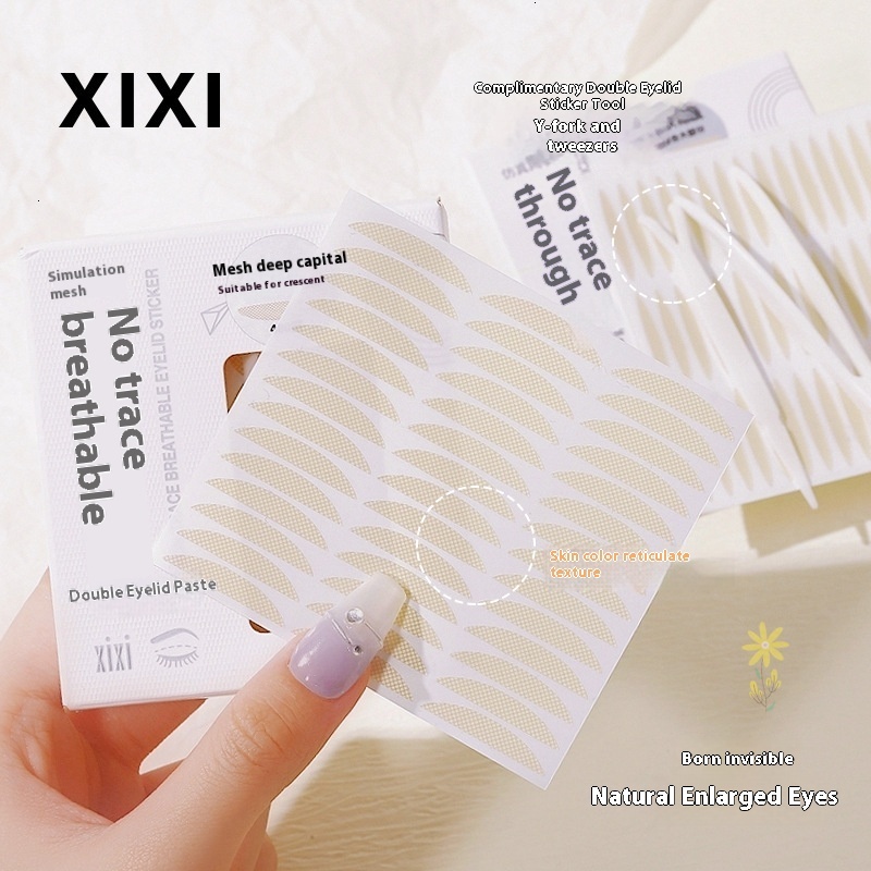 Double Eyelid Enhancer with Xixi's Unseen Bubble Design - Non-irritating Adhesive Eye Patches