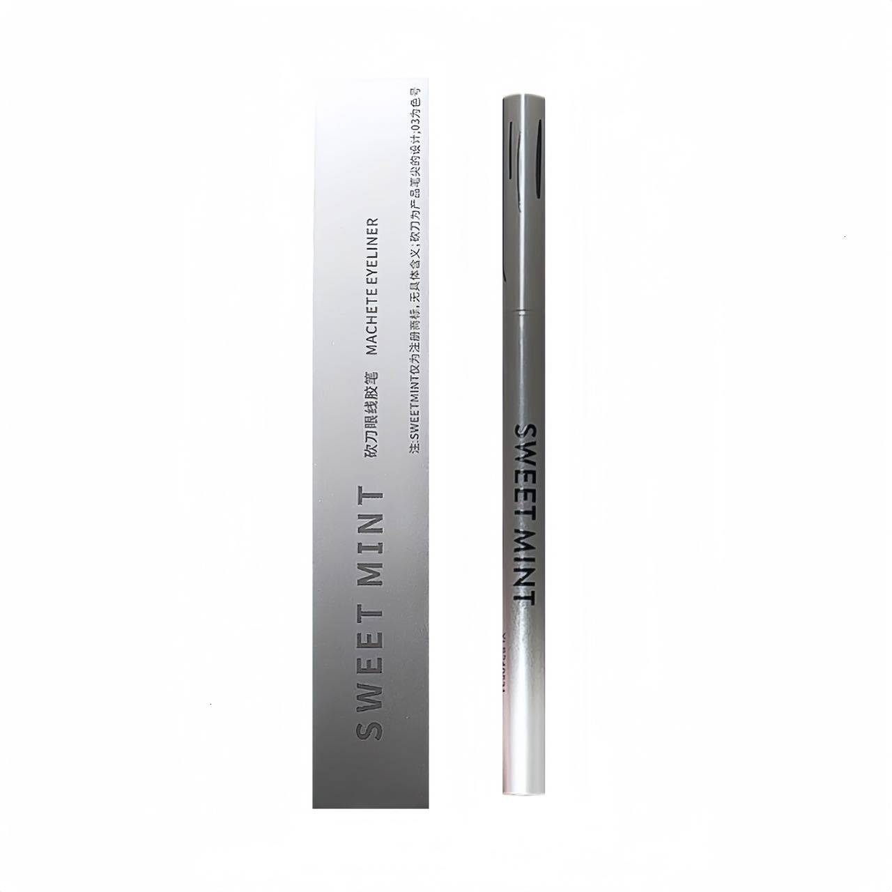 SWEET MINT machete eyeliner gel is durable, waterproof, sweat resistant, and not easy get dizzy. Draw down to shadow. Silkworm laying pen