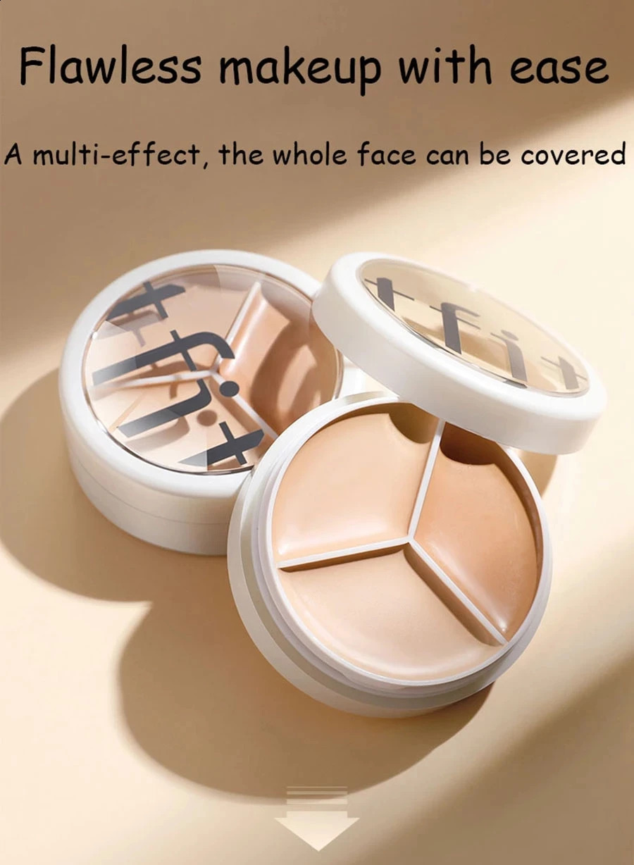 TFIT 3-color concealer palette professional makeup concealer dark circle background eye makeup Korean cosmetics 240829