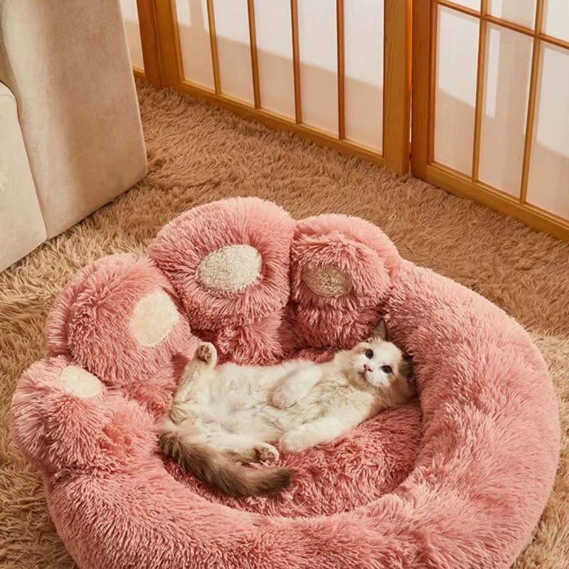 Soft Fluffy Dog Beds Long Plush Cat Mat Padded Sofa Sleeping Cushion Pet Kennel Warm Accessories Hand Washable Dog Supplies