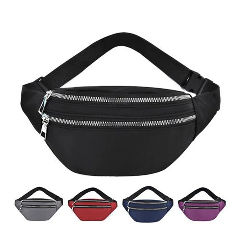 Waist Bag Women Men Waterproof Pocket Fashion Casual Chest Handbag Unisex Sports Travel Purse Plaid Pack Belly Bags Case 240830Z