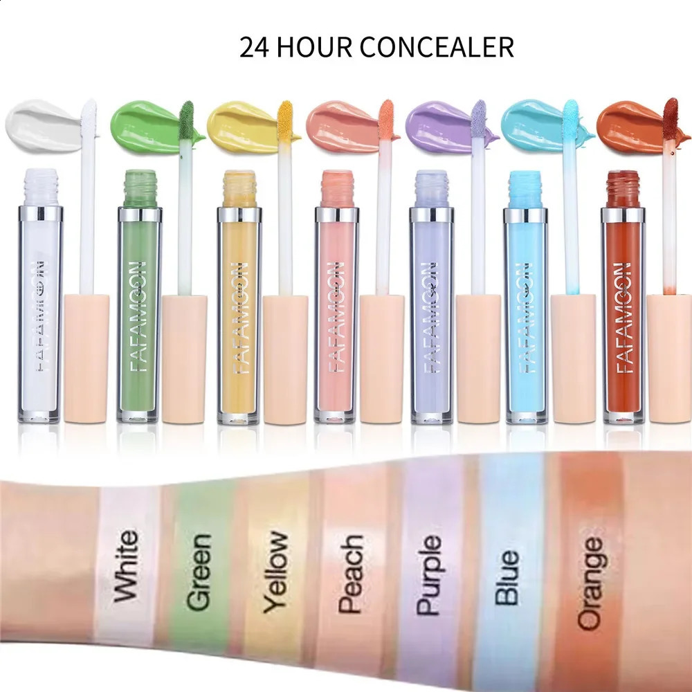Liquid concealer full coverage foundation cream spotted dark circles shading concealer skin tone makeup 240829