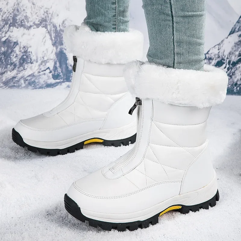 Winter Hot Sale Plush Snow Boots for Women Outdoor Anti-skid Female High Shoes Soft Comfortable Botas Mujer Fashion All-match35 6e8a