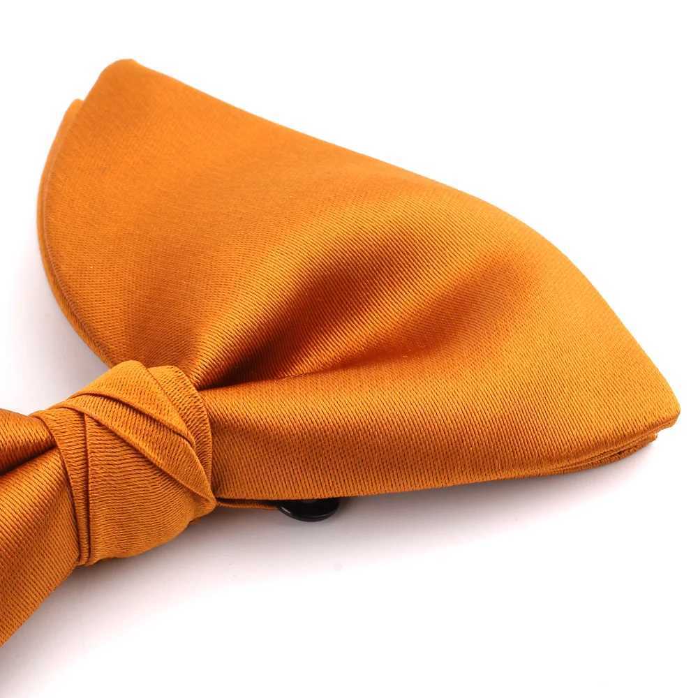 Wedding Bowtie For Groom Oversize Bow tie For Men Women Big Bow knot Adult Solid Bow Ties Cravats Groomsmen Rust Brown Bowties Y240830