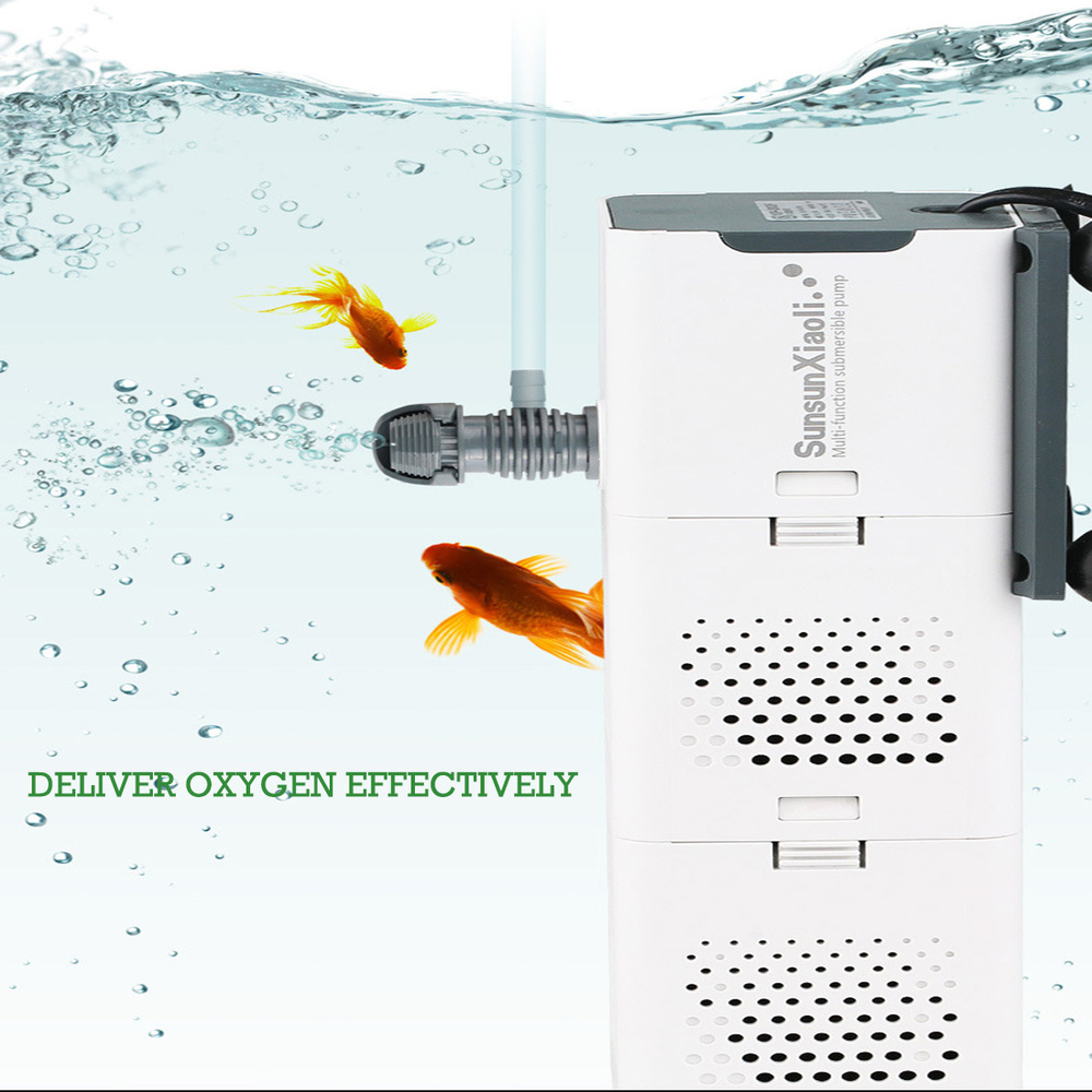 SUNSUN-Multi-Function Aquarium Filter, Internal Sponge Filter, Submersible Water Pump, Wave Maker, Air Aerator for Fish Tank