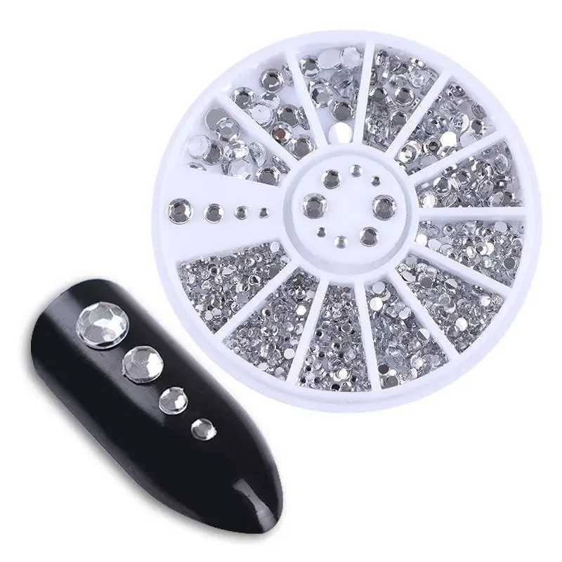 Mixed color sparkling nail rhinestone flat back crystal gemstone irregular jewelry beads handmade 3D nail art decoration accessories W240829
